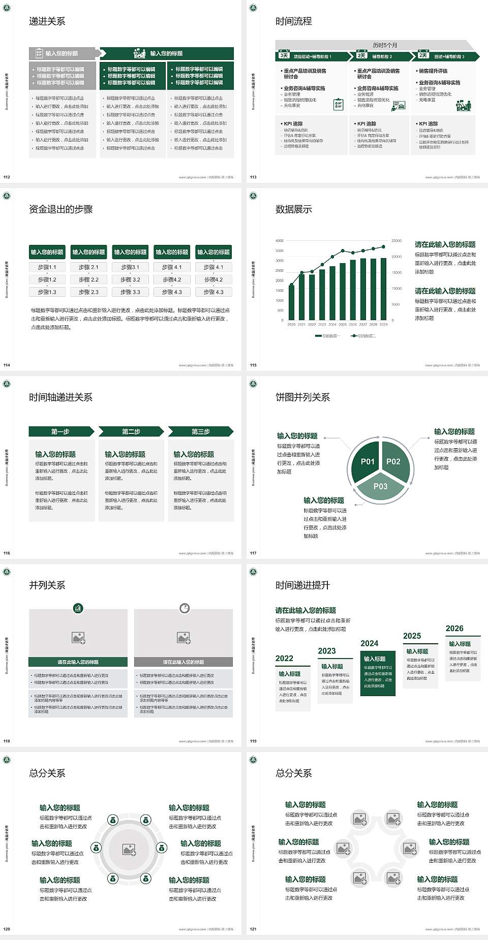 北京林业大学专用全国大学生互联网+创新创业大赛计划书/路演/网评PPT模板4:3格式幻灯片预览图13