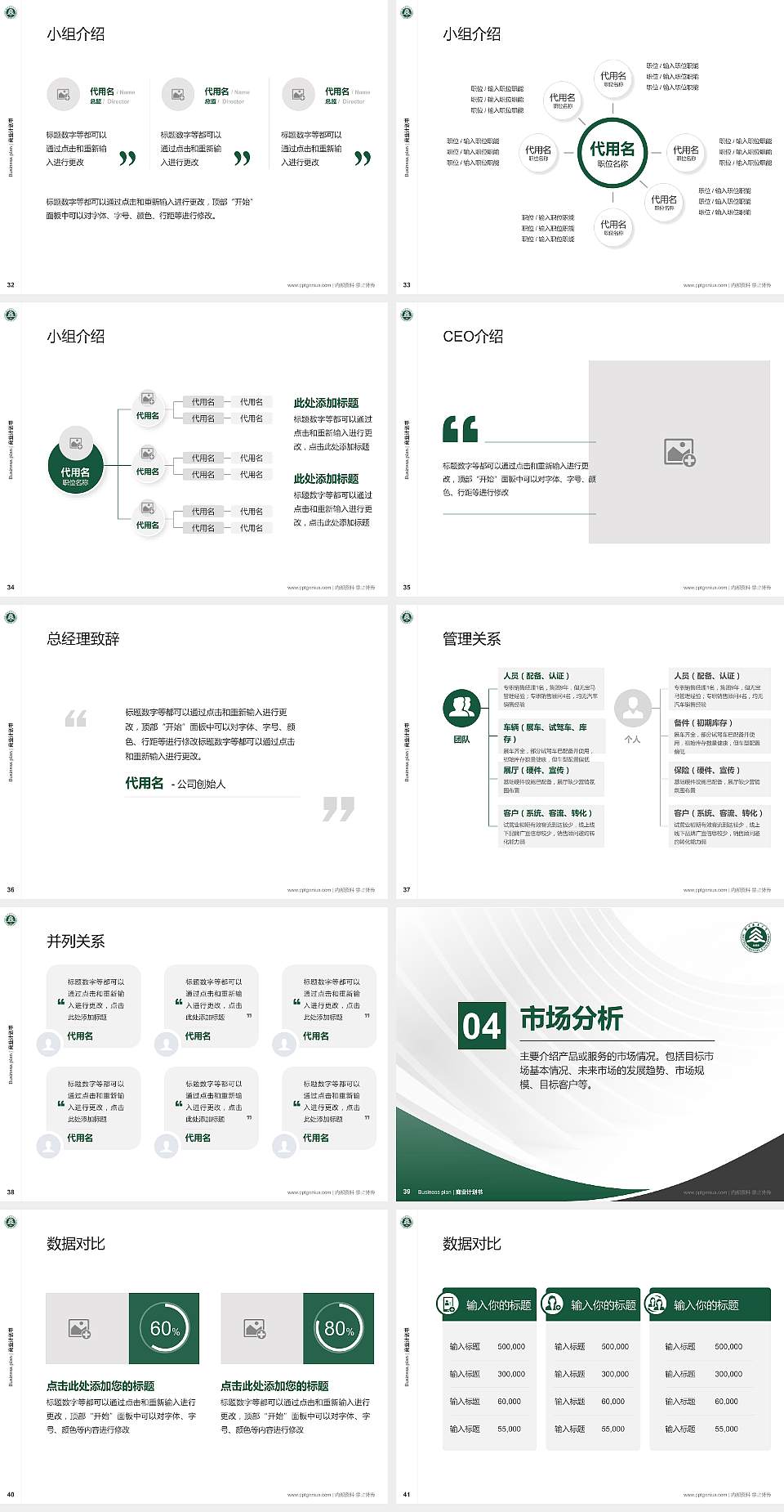 北京林业大学专用全国大学生互联网+创新创业大赛计划书/路演/网评PPT模板4:3格式幻灯片预览图5