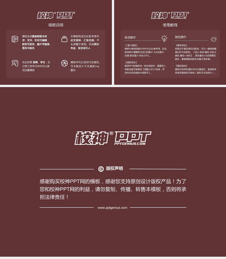 昆明理工大学毕业论文答辩PPT模板下载4:3格式幻灯片预览图5