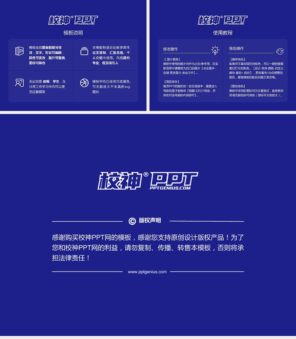 中国人民武装警察部队指挥学院毕业论文答辩PPT模板下载4:3格式幻灯片预览图5