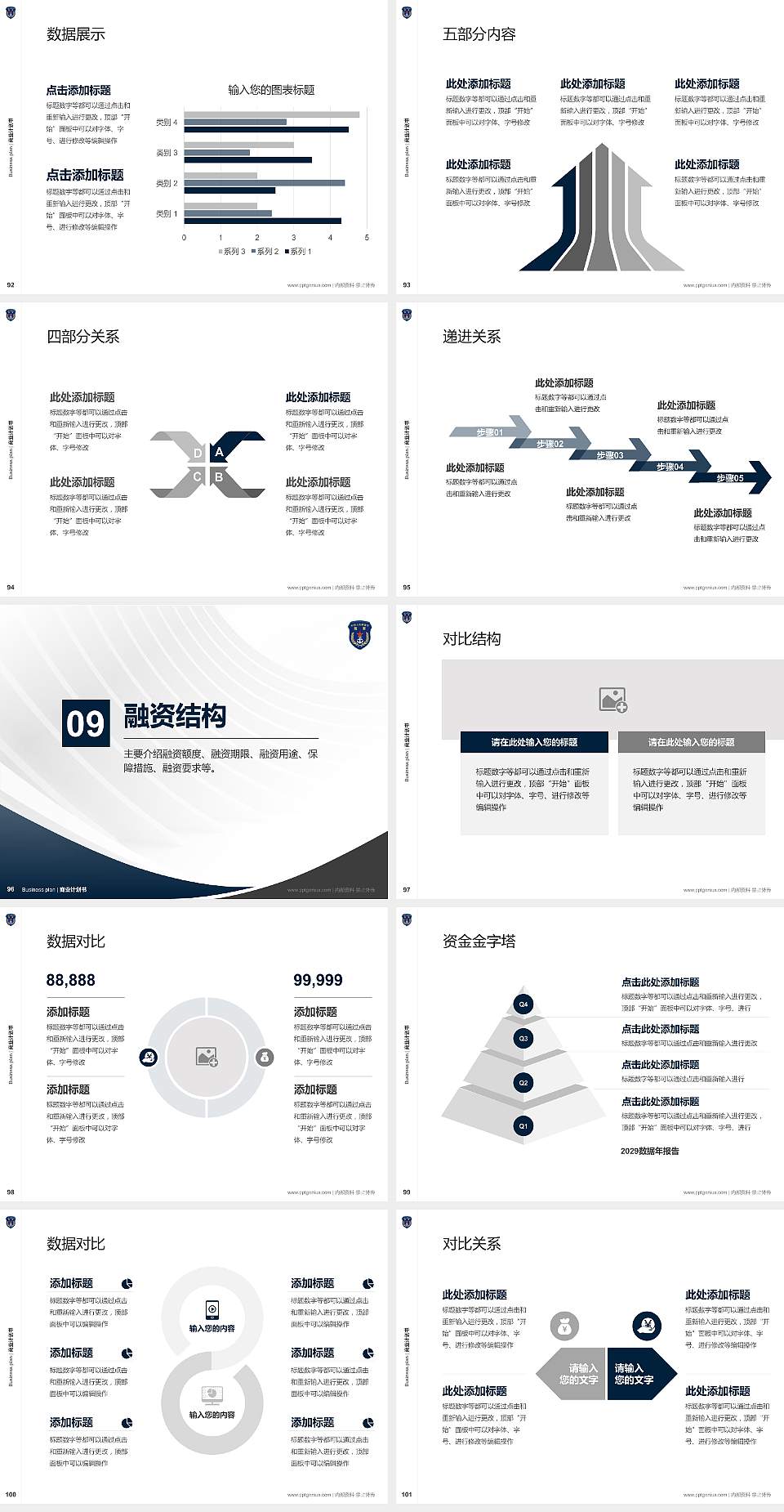 中国人民解放军海军士官学校专用全国大学生互联网+创新创业大赛计划书/路演/网评PPT模板4:3格式幻灯片预览图11