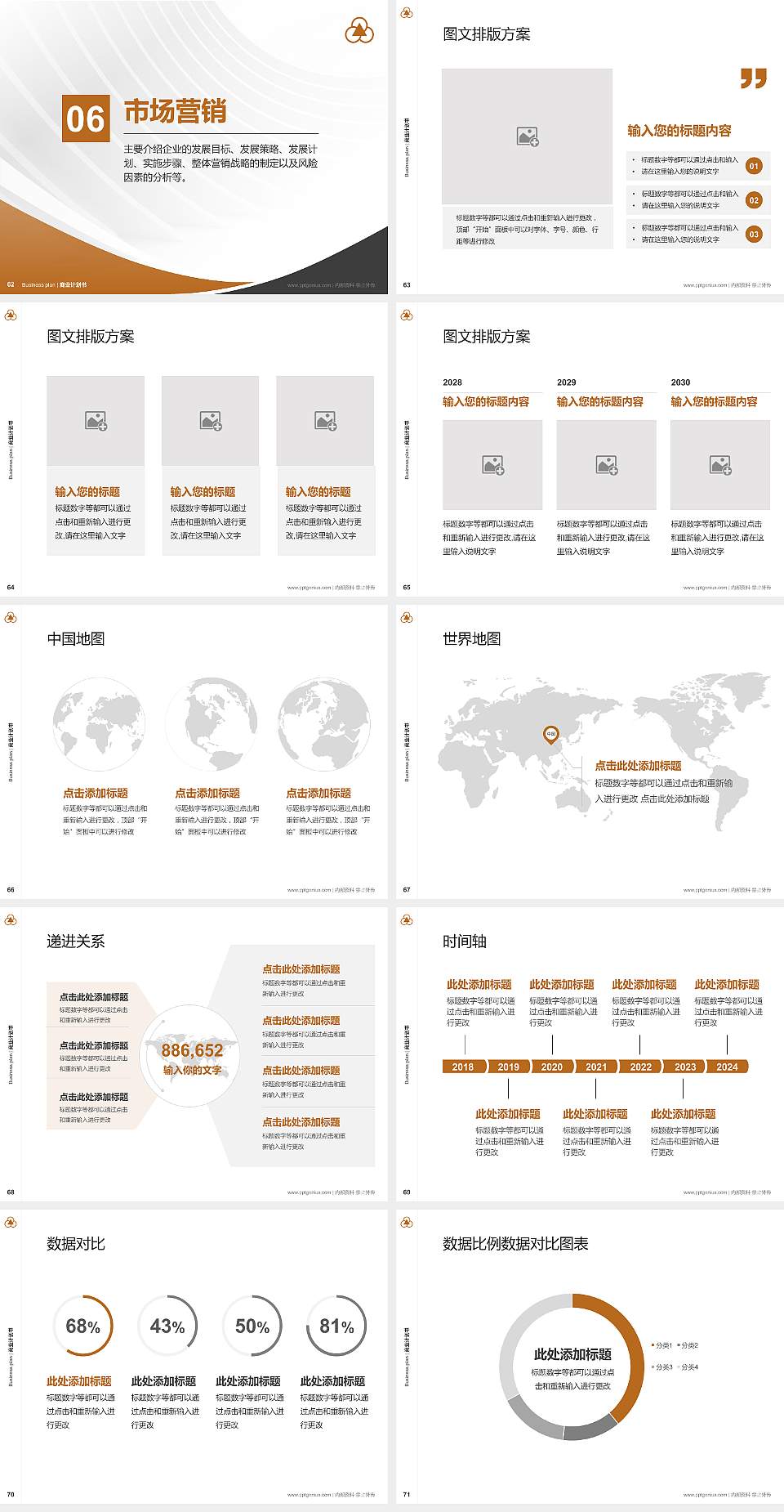 上海中华职业技术学院专用全国大学生互联网+创新创业大赛计划书/路演/网评PPT模板4:3格式幻灯片预览图8