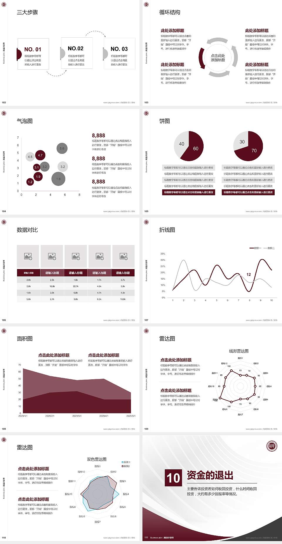 上海欧华职业技术学院专用全国大学生互联网+创新创业大赛计划书/路演/网评PPT模板4:3格式幻灯片预览图12