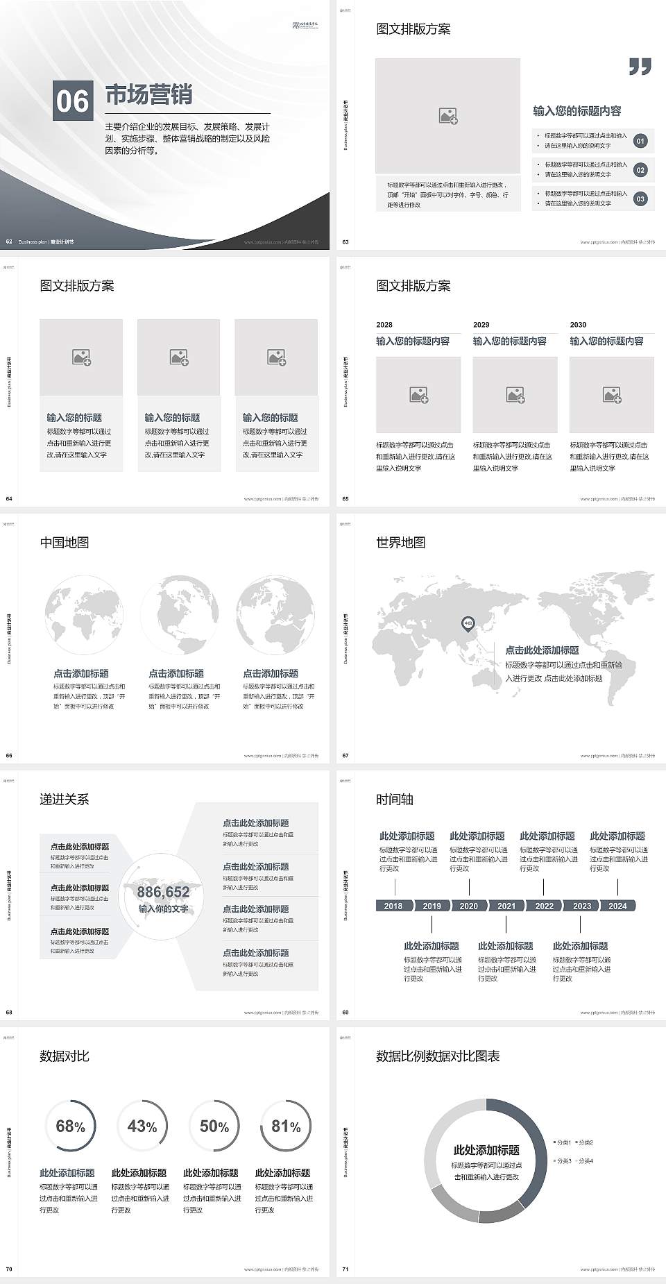 北京服装学院专用全国大学生互联网+创新创业大赛计划书/路演/网评PPT模板4:3格式幻灯片预览图8