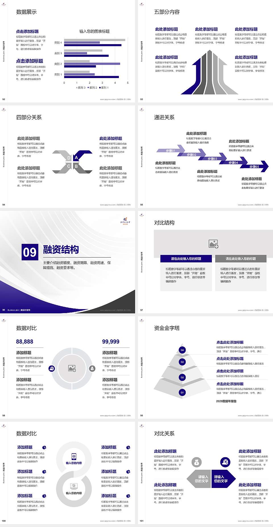 昆明理工大学津桥学院专用全国大学生互联网+创新创业大赛计划书/路演/网评PPT模板4:3格式幻灯片预览图11