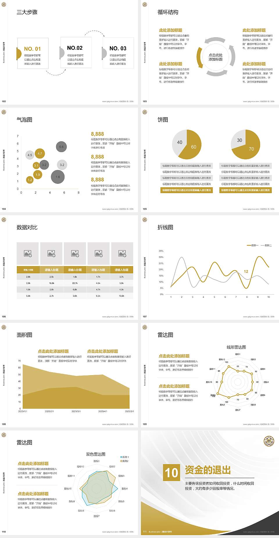台湾大学专用全国大学生互联网+创新创业大赛计划书/路演/网评PPT模板4:3格式幻灯片预览图12