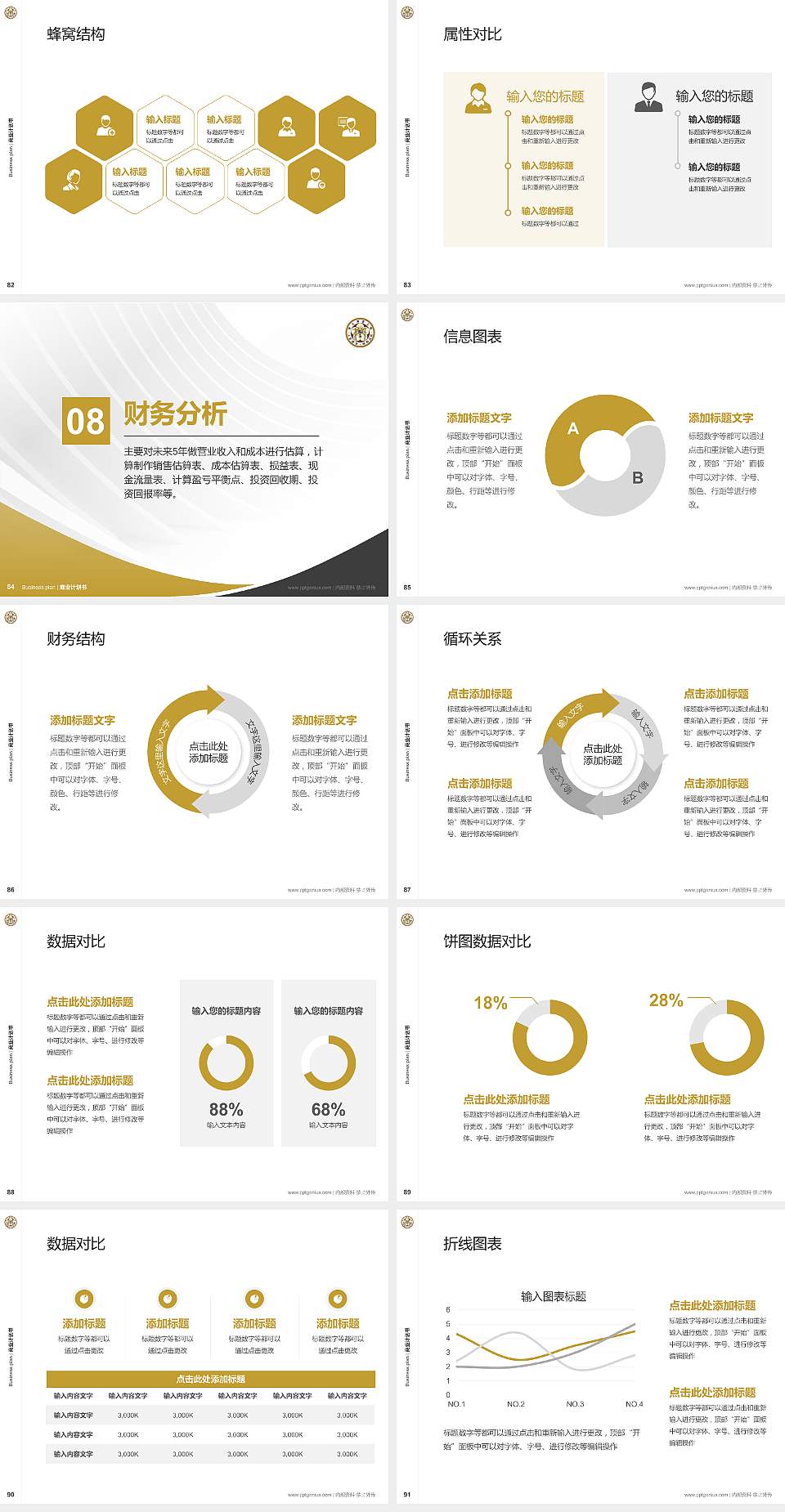 台湾大学专用全国大学生互联网+创新创业大赛计划书/路演/网评PPT模板4:3格式幻灯片预览图10