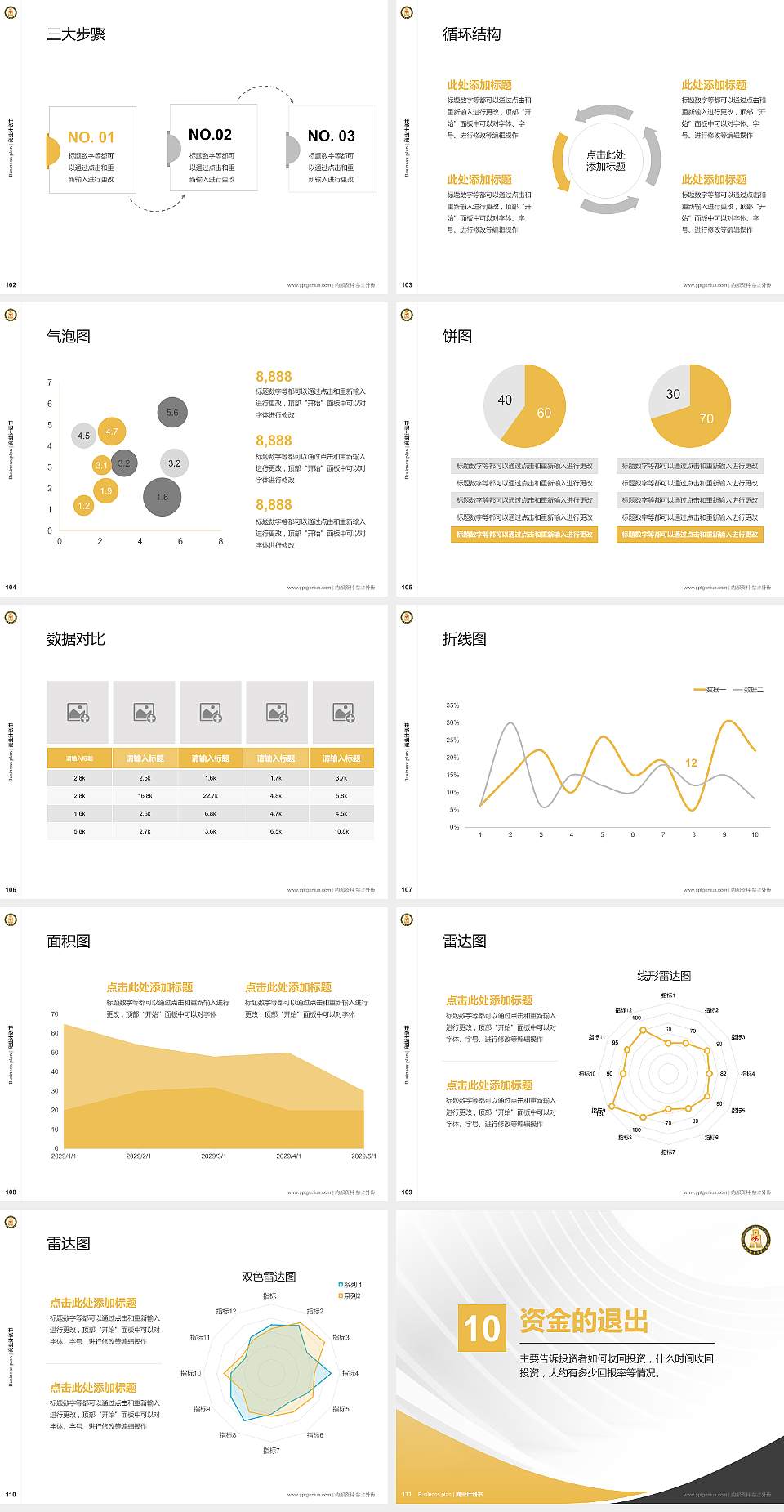 长春金融高等专科学校专用全国大学生互联网+创新创业大赛计划书/路演/网评PPT模板4:3格式幻灯片预览图12