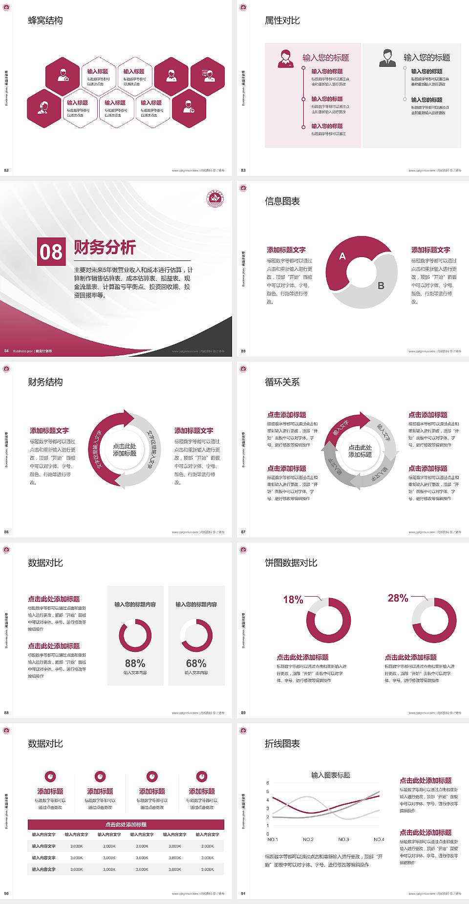 四川护理职业学院专用全国大学生互联网+创新创业大赛计划书/路演/网评PPT模板4:3格式幻灯片预览图10