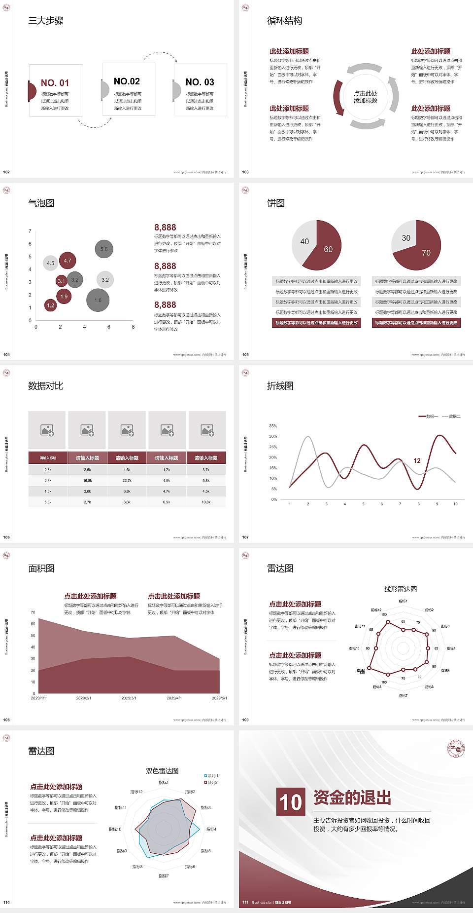上海立达学院专用全国大学生互联网+创新创业大赛计划书/路演/网评PPT模板4:3格式幻灯片预览图12