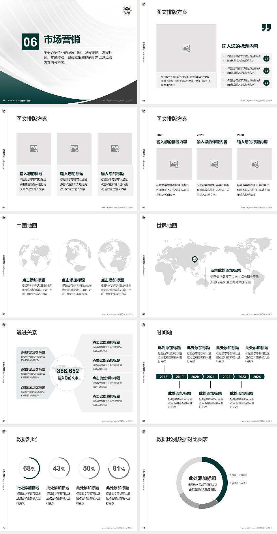 高雄餐旅大学专用全国大学生互联网+创新创业大赛计划书/路演/网评PPT模板4:3格式幻灯片预览图8