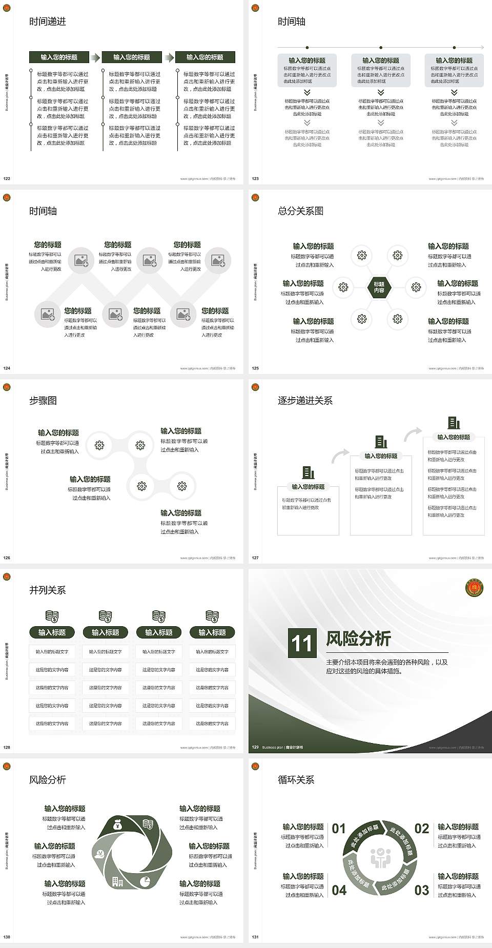 中国人民武装警察部队警官学院专用全国大学生互联网+创新创业大赛计划书/路演/网评PPT模板4:3格式幻灯片预览图14