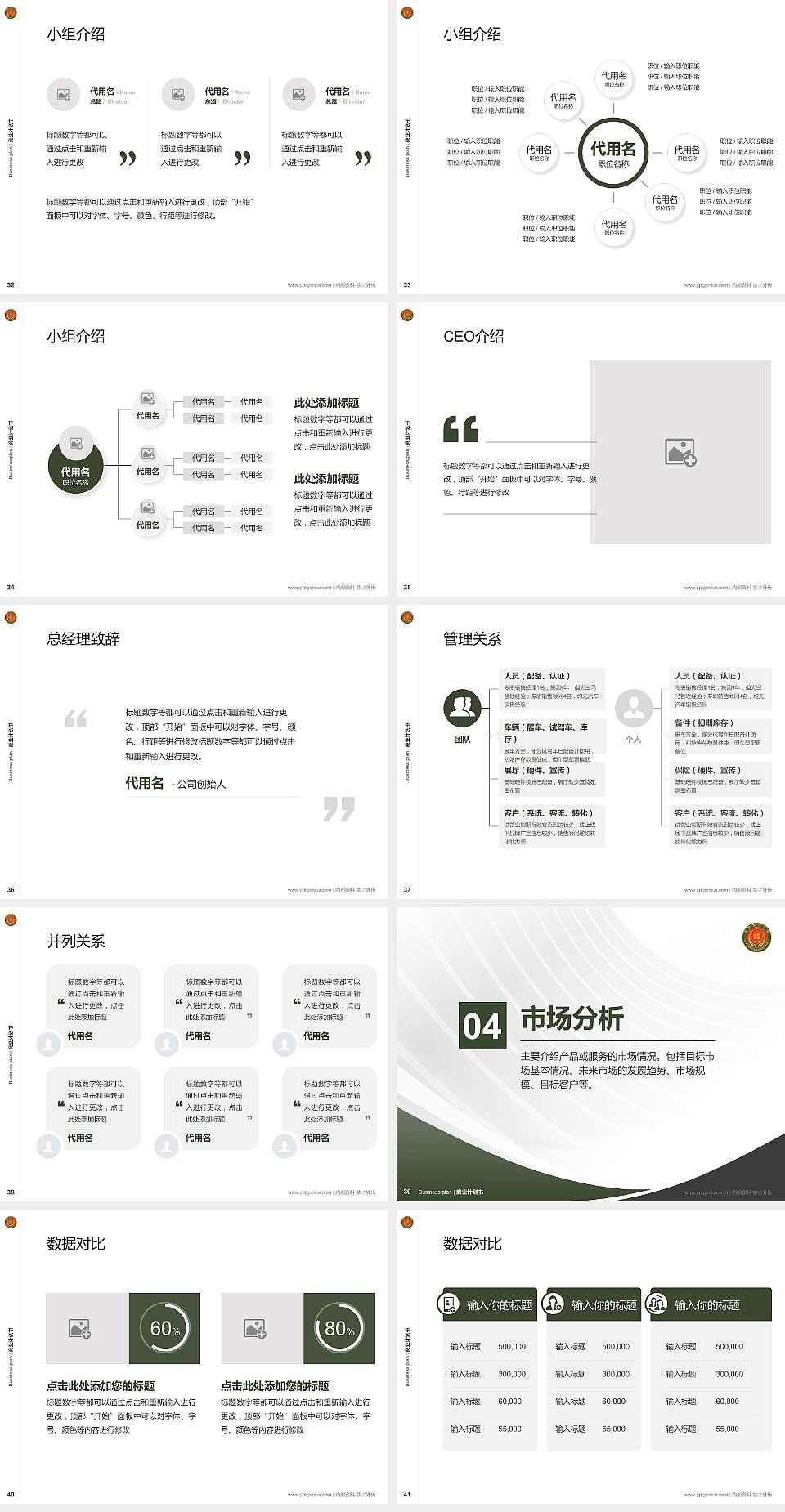 中国人民武装警察部队警官学院专用全国大学生互联网+创新创业大赛计划书/路演/网评PPT模板4:3格式幻灯片预览图5