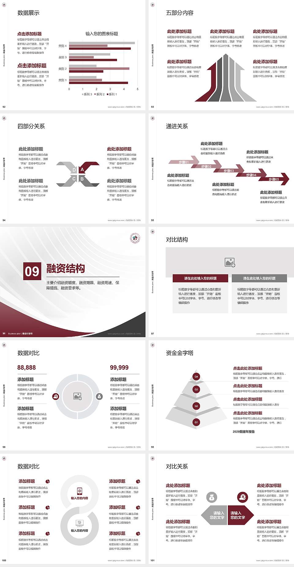 四川城市职业学院专用全国大学生互联网+创新创业大赛计划书/路演/网评PPT模板4:3格式幻灯片预览图11