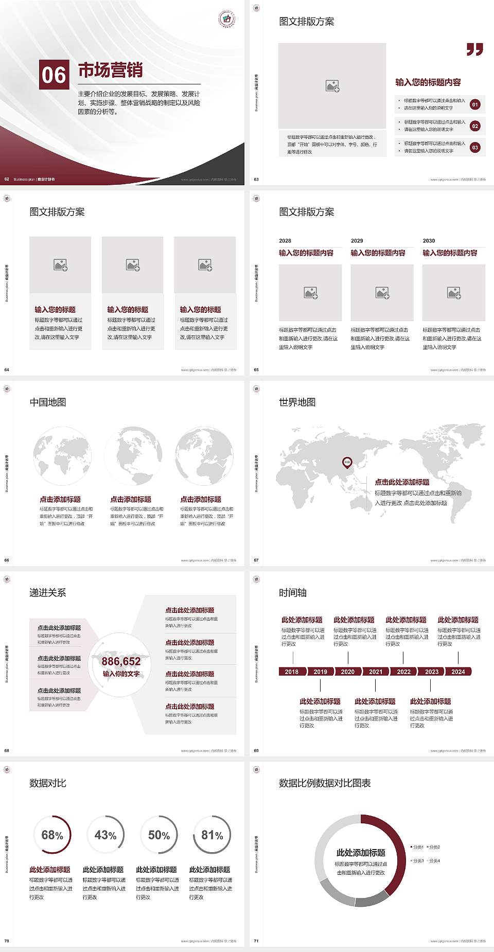 四川城市职业学院专用全国大学生互联网+创新创业大赛计划书/路演/网评PPT模板4:3格式幻灯片预览图8