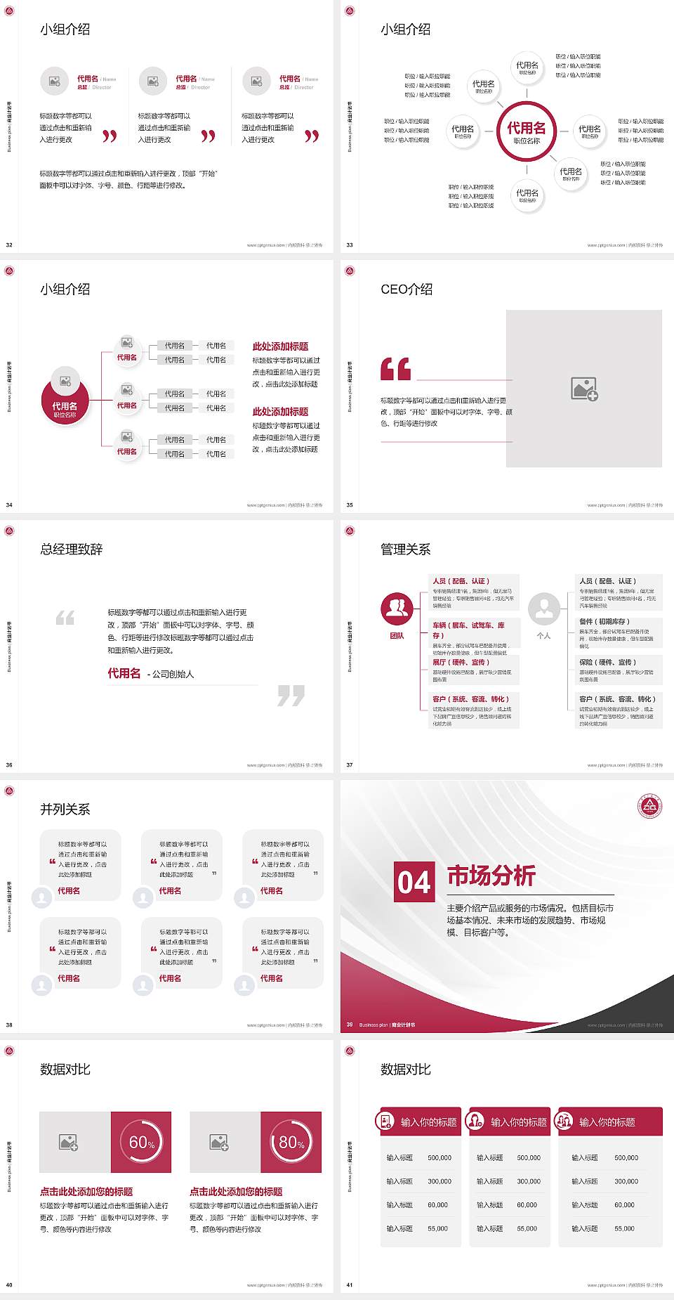 安徽工程大学专用全国大学生互联网+创新创业大赛计划书/路演/网评PPT模板4:3格式幻灯片预览图5