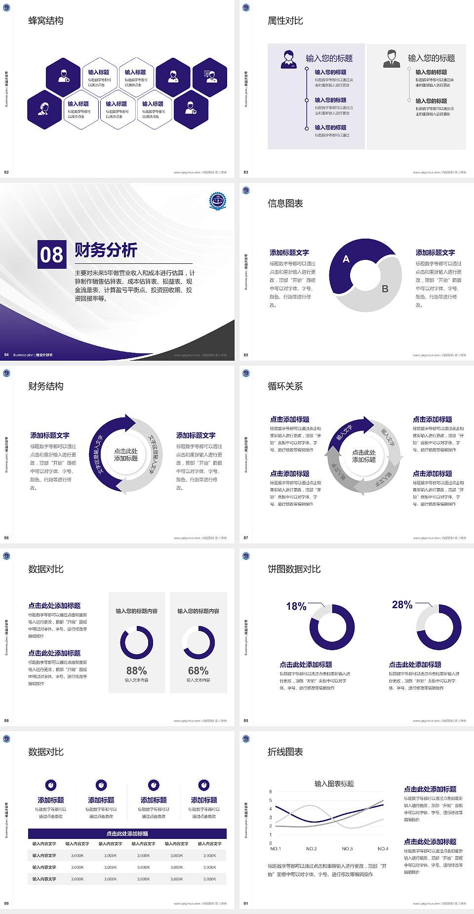 甘肃机电职业技术学院专用全国大学生互联网+创新创业大赛计划书/路演/网评PPT模板4:3格式幻灯片预览图10