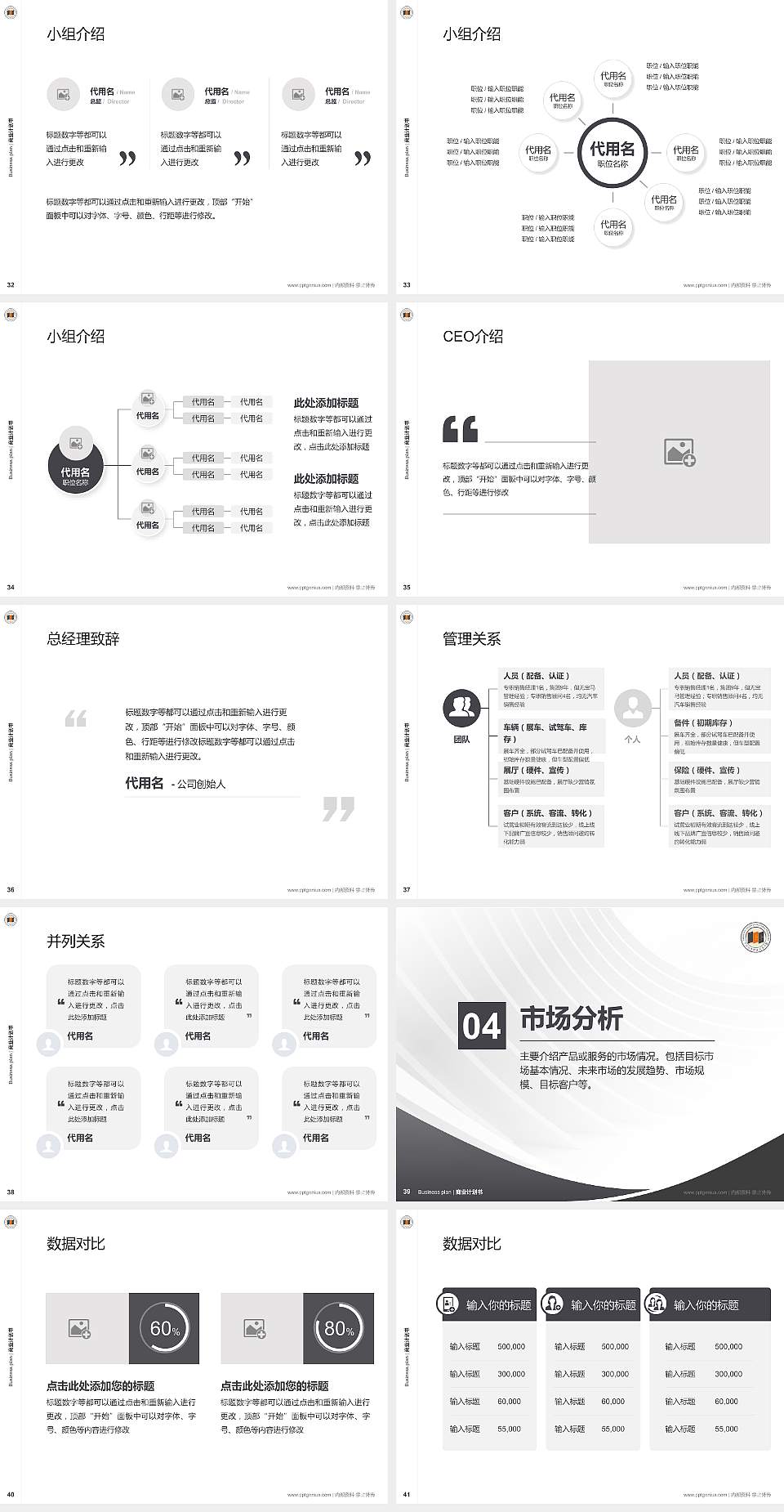 宁波城市职业技术学院专用全国大学生互联网+创新创业大赛计划书/路演/网评PPT模板4:3格式幻灯片预览图5