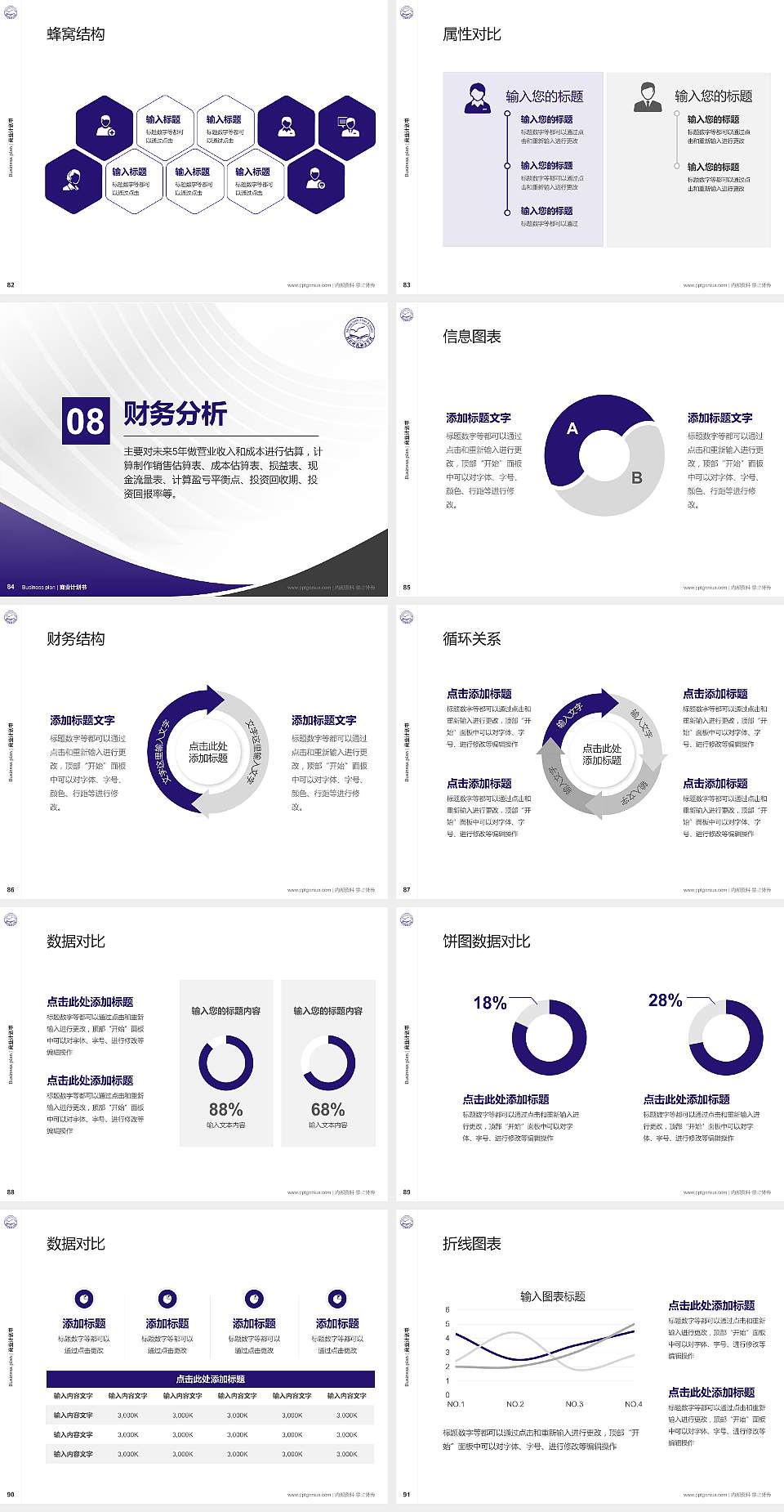 河北科技师范学院专用全国大学生互联网+创新创业大赛计划书/路演/网评PPT模板4:3格式幻灯片预览图10