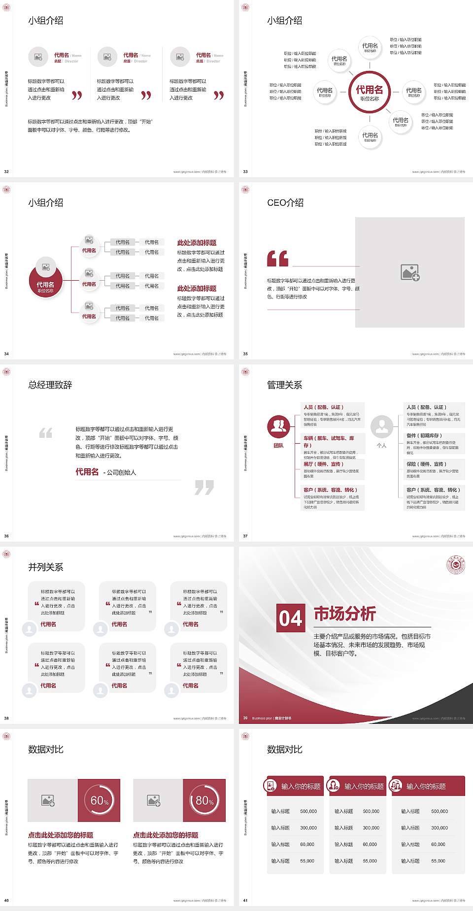 福州理工学院专用全国大学生互联网+创新创业大赛计划书/路演/网评PPT模板4:3格式幻灯片预览图5