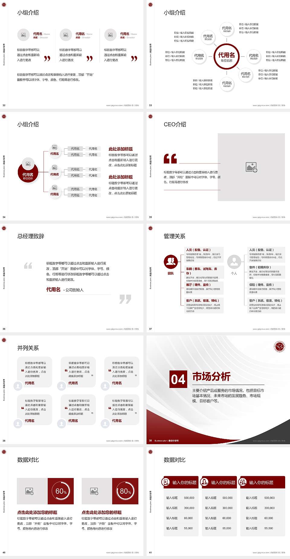 河北女子职业技术学院专用全国大学生互联网+创新创业大赛计划书/路演/网评PPT模板4:3格式幻灯片预览图5