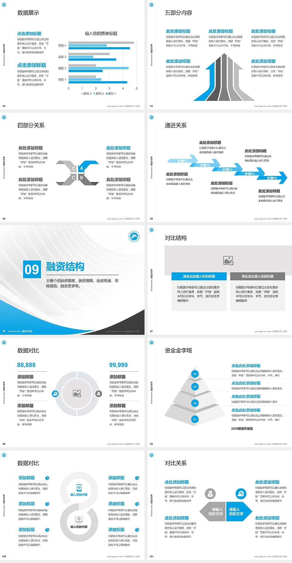 湖南科技大学潇湘学院专用全国大学生互联网+创新创业大赛计划书/路演/网评PPT模板4:3格式幻灯片预览图11