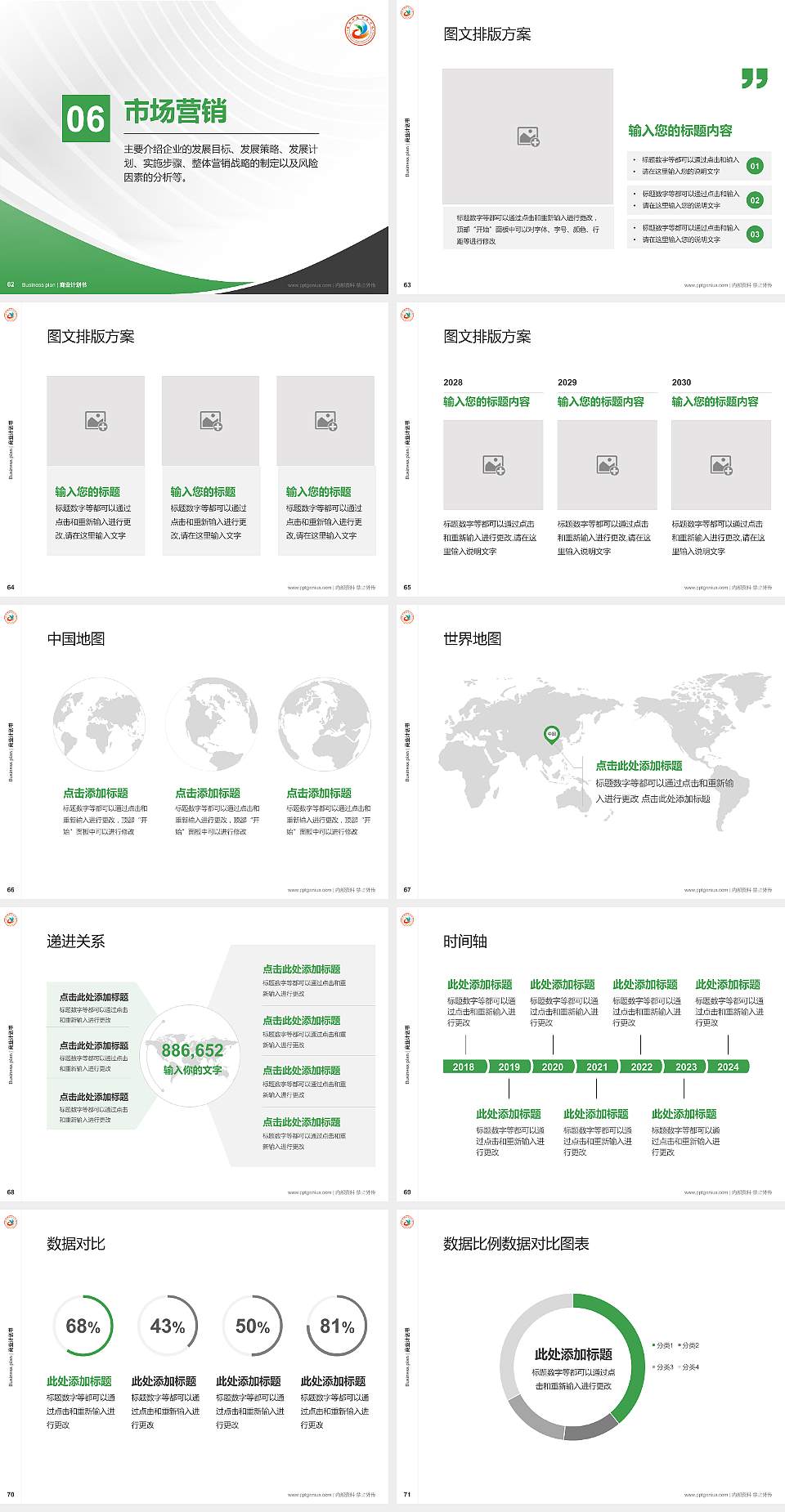 洛阳科技职业学院专用全国大学生互联网+创新创业大赛计划书/路演/网评PPT模板4:3格式幻灯片预览图8