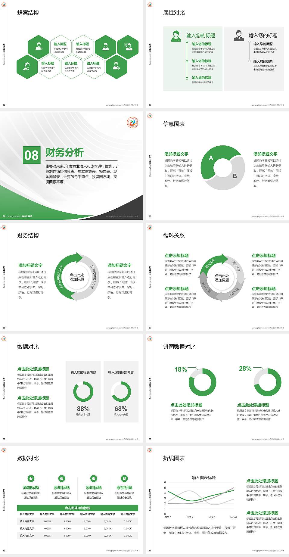 洛阳科技职业学院专用全国大学生互联网+创新创业大赛计划书/路演/网评PPT模板4:3格式幻灯片预览图10