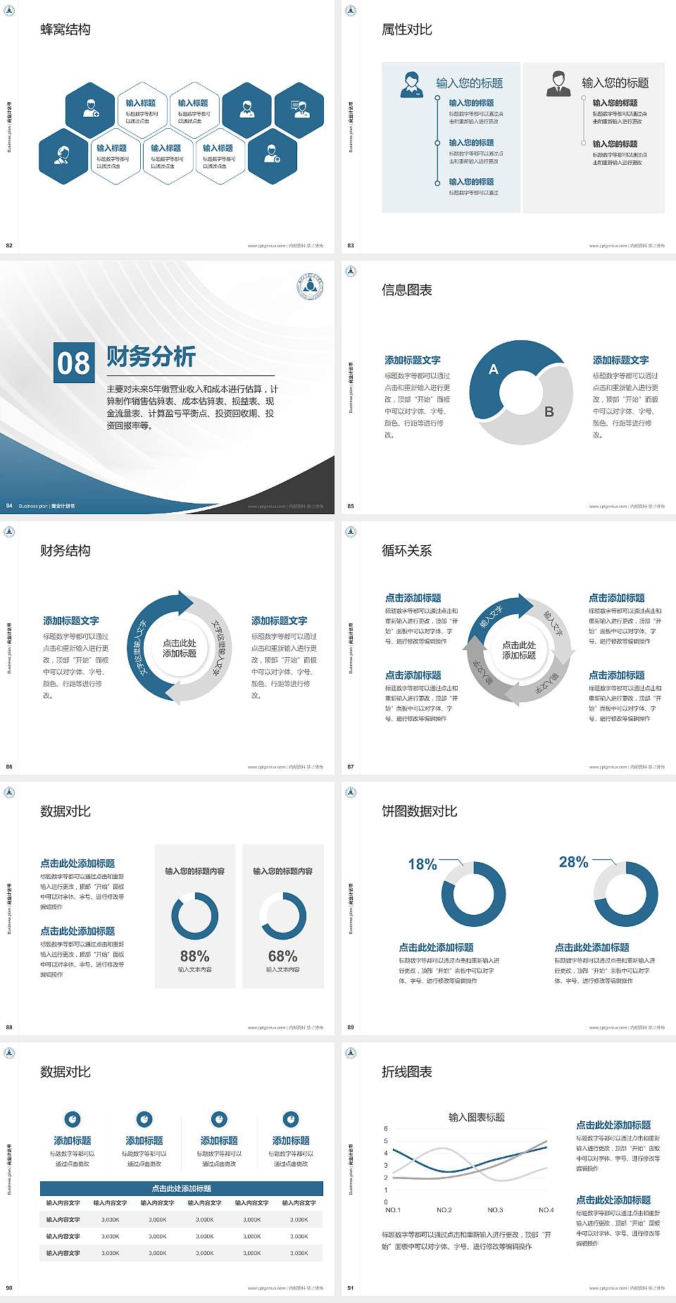 郑州工业安全职业学院专用全国大学生互联网+创新创业大赛计划书/路演/网评PPT模板4:3格式幻灯片预览图10