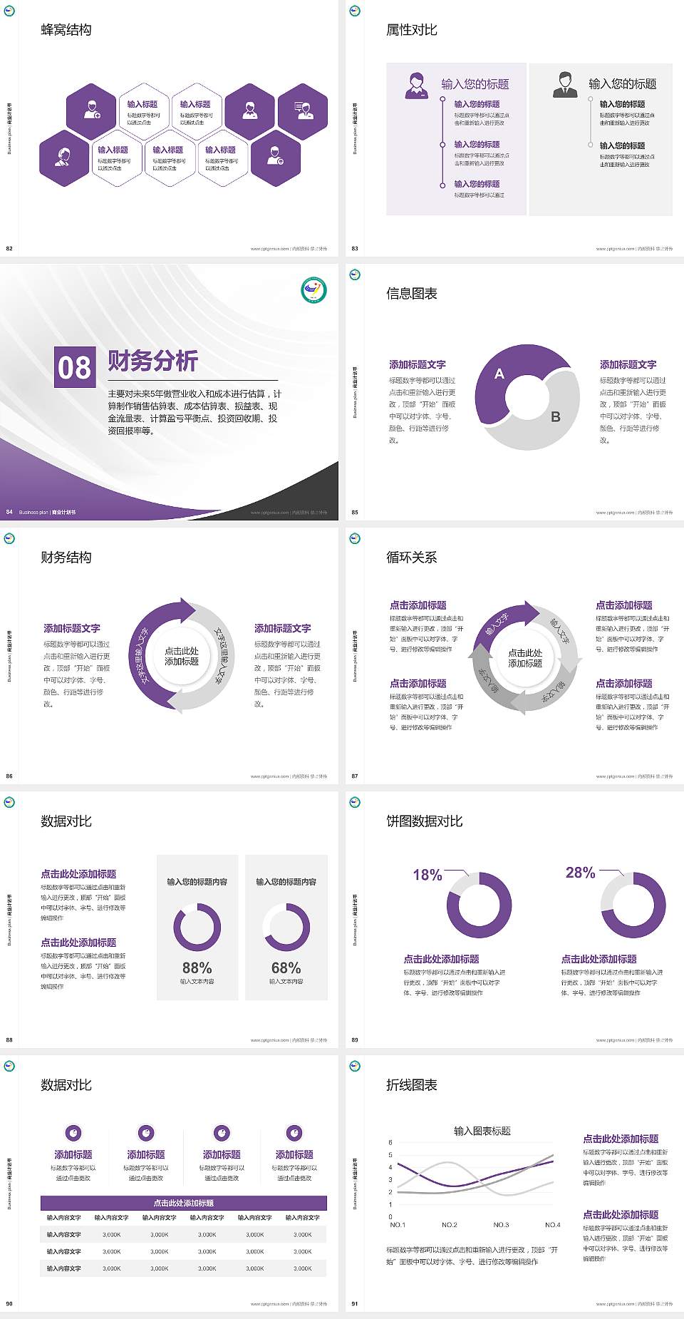 宜春学院专用全国大学生互联网+创新创业大赛计划书/路演/网评PPT模板4:3格式幻灯片预览图10