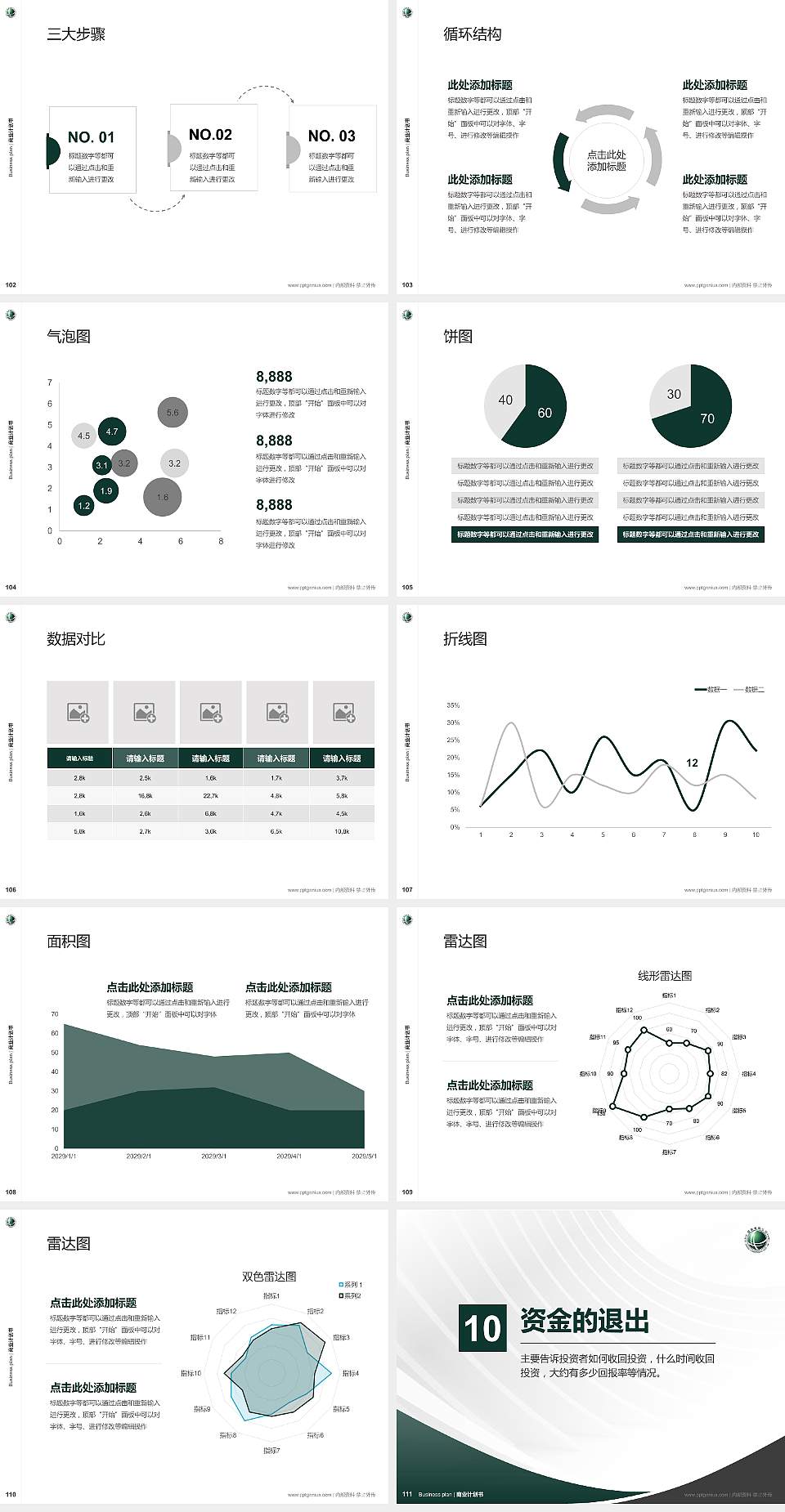 武汉电力职业技术学院专用全国大学生互联网+创新创业大赛计划书/路演/网评PPT模板4:3格式幻灯片预览图12