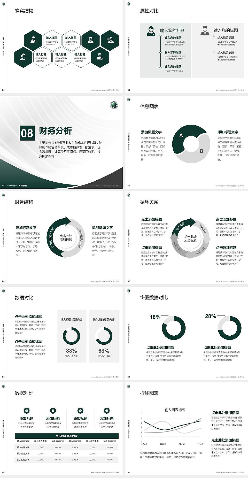 武汉电力职业技术学院专用全国大学生互联网+创新创业大赛计划书/路演/网评PPT模板4:3格式幻灯片预览图10