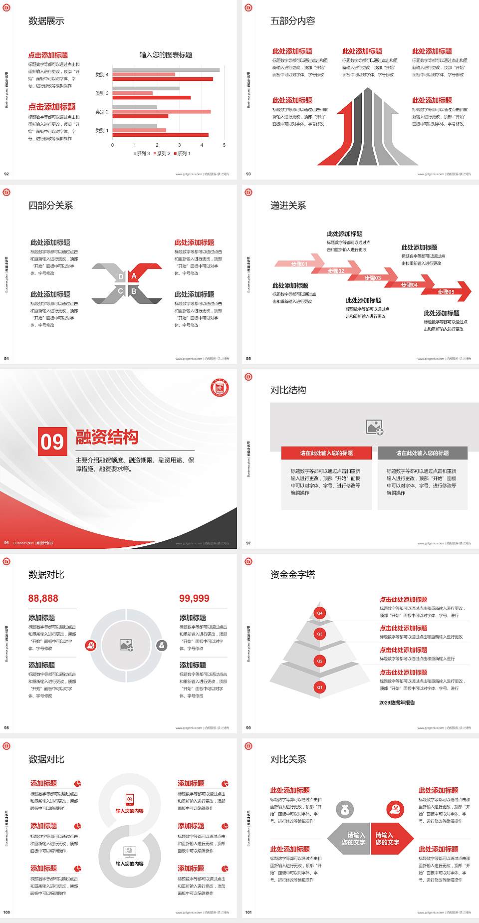 承德医学院专用全国大学生互联网+创新创业大赛计划书/路演/网评PPT模板4:3格式幻灯片预览图11