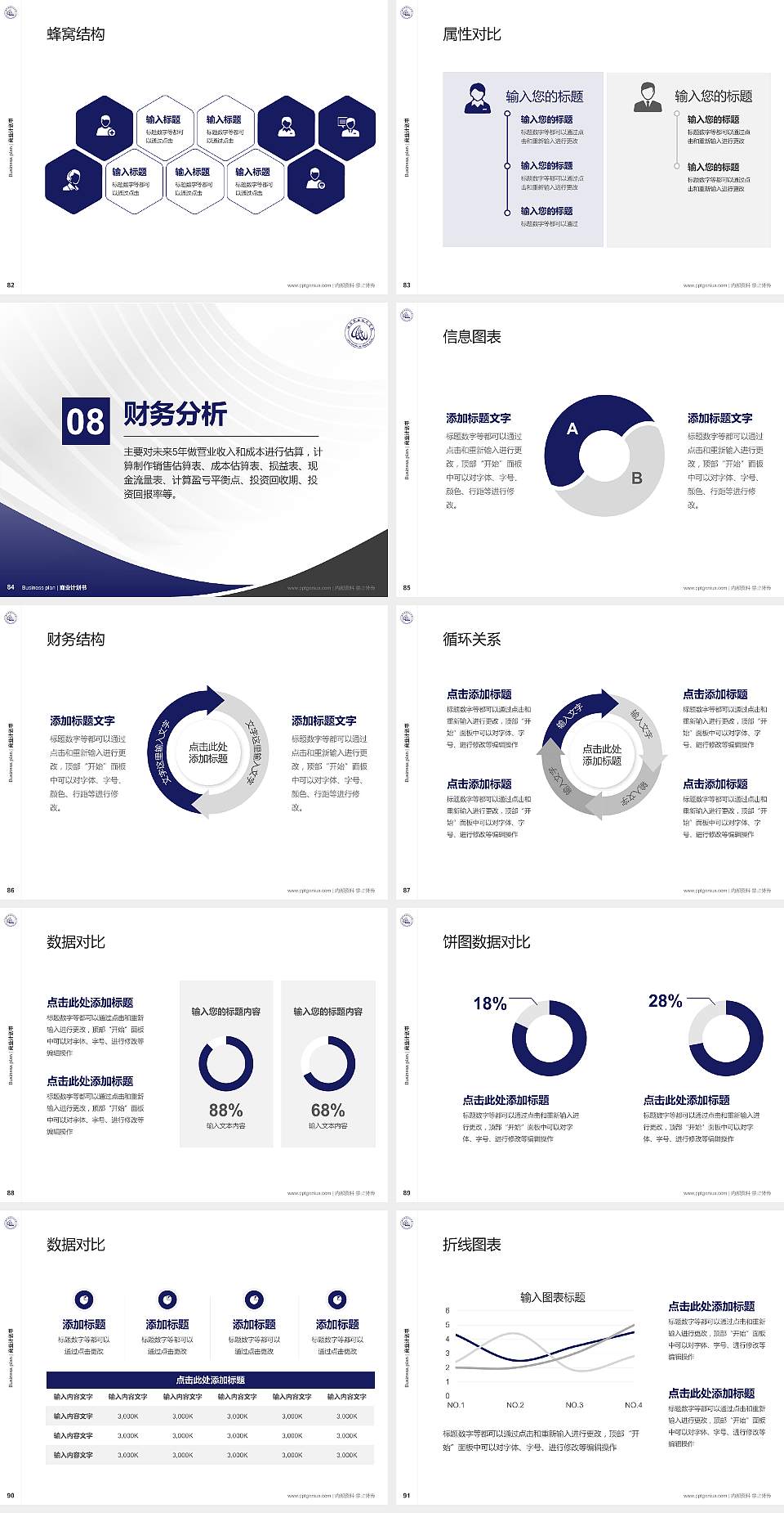 临汾职业技术学院专用全国大学生互联网+创新创业大赛计划书/路演/网评PPT模板4:3格式幻灯片预览图10