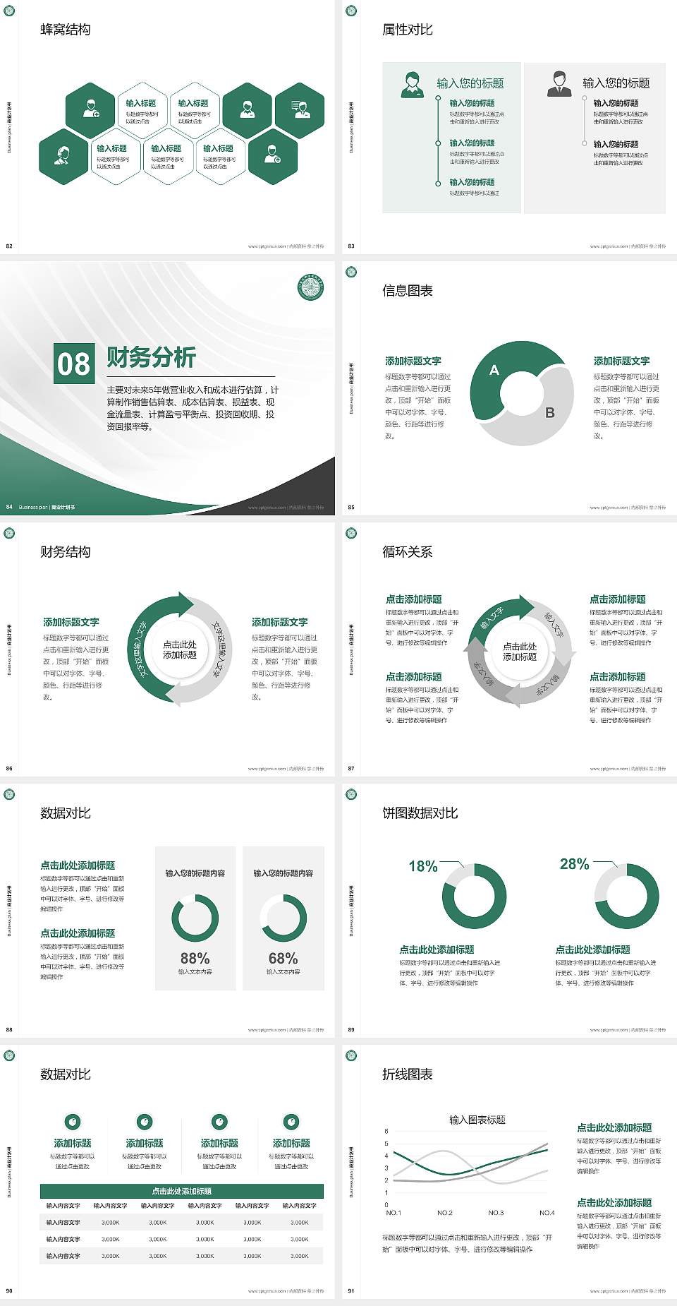 江苏城乡建设职业学院专用全国大学生互联网+创新创业大赛计划书/路演/网评PPT模板4:3格式幻灯片预览图10