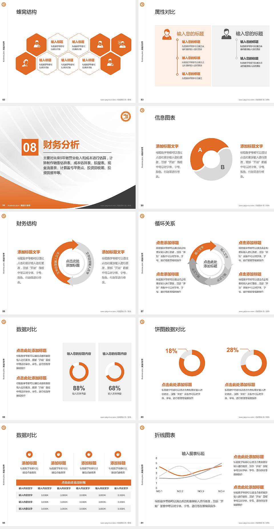 滨州职业学院专用全国大学生互联网+创新创业大赛计划书/路演/网评PPT模板4:3格式幻灯片预览图10