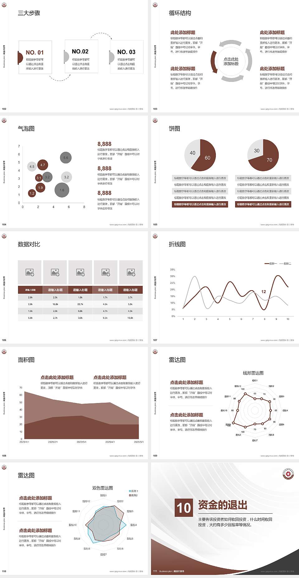 郑州成功财经学院专用全国大学生互联网+创新创业大赛计划书/路演/网评PPT模板4:3格式幻灯片预览图12