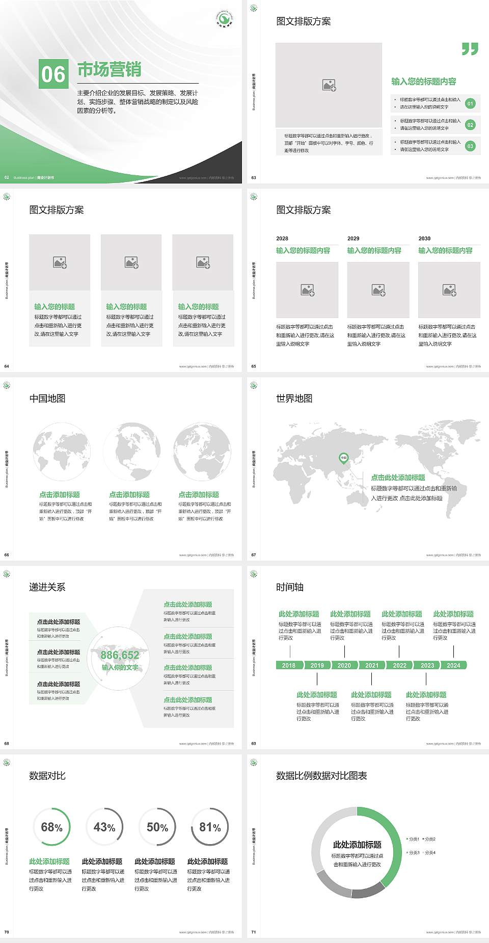 长治医学院专用全国大学生互联网+创新创业大赛计划书/路演/网评PPT模板4:3格式幻灯片预览图8