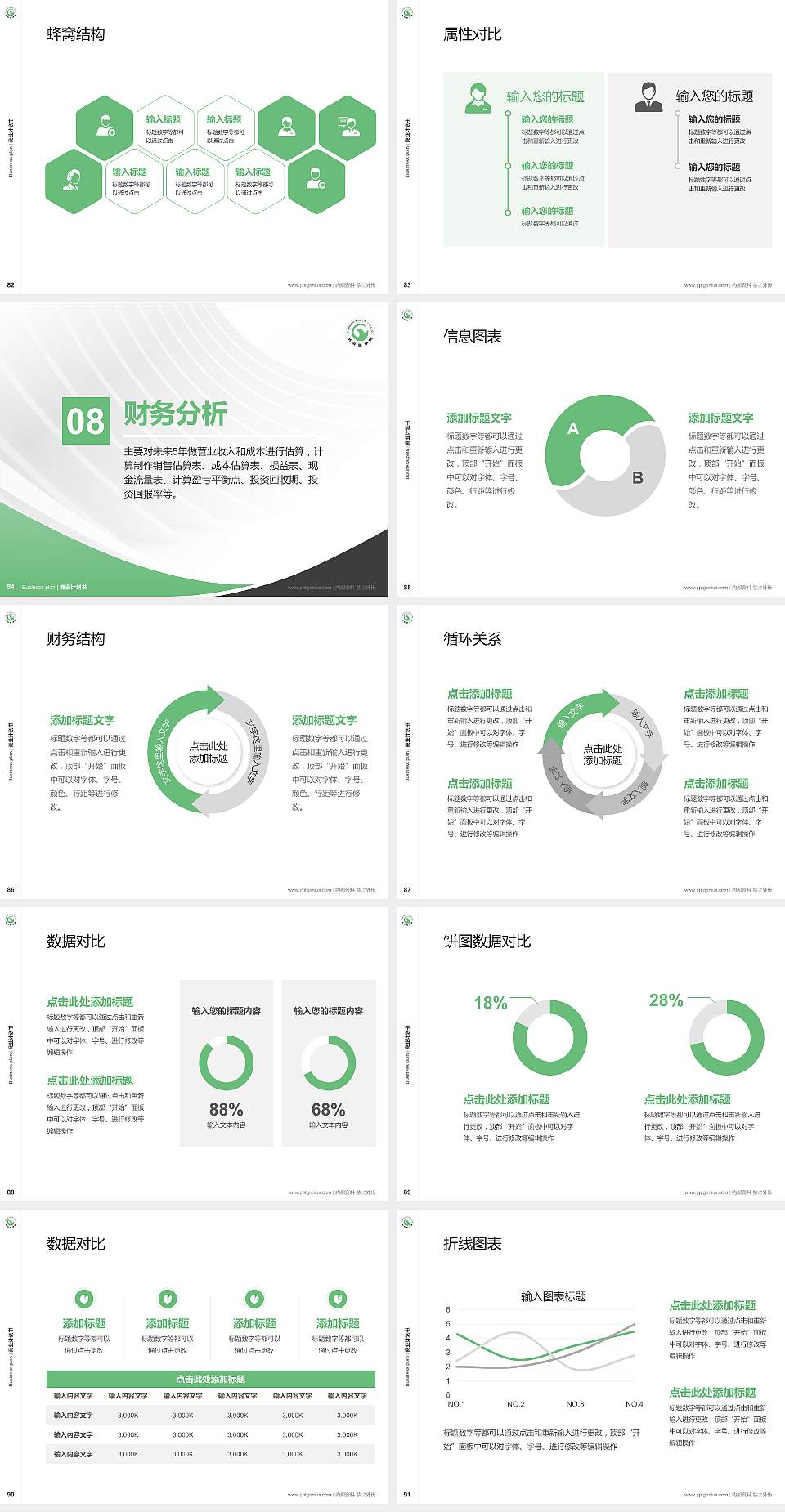 长治医学院专用全国大学生互联网+创新创业大赛计划书/路演/网评PPT模板4:3格式幻灯片预览图10