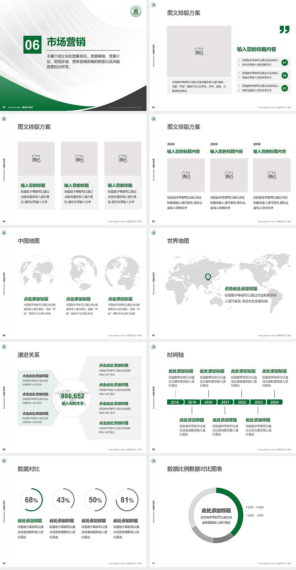 华中农业大学专用全国大学生互联网+创新创业大赛计划书/路演/网评PPT模板4:3格式幻灯片预览图8