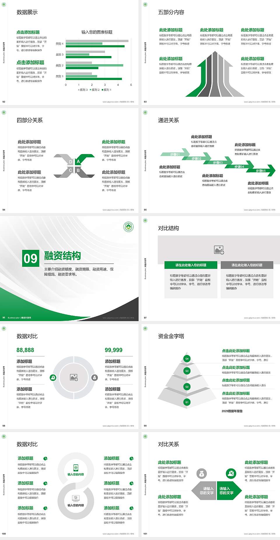 山西林业职业技术学院专用全国大学生互联网+创新创业大赛计划书/路演/网评PPT模板4:3格式幻灯片预览图11
