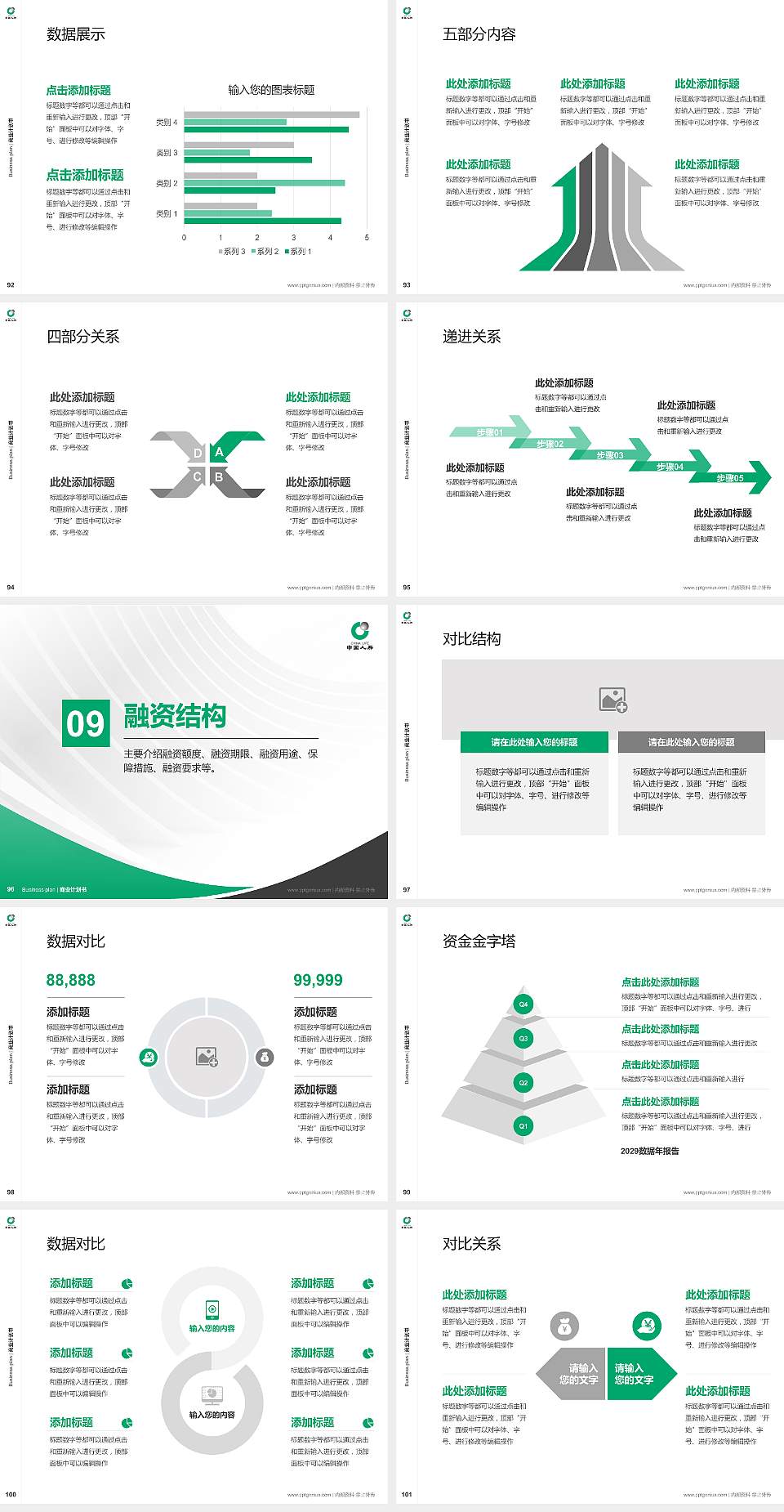 保险职业学院专用全国大学生互联网+创新创业大赛计划书/路演/网评PPT模板4:3格式幻灯片预览图11