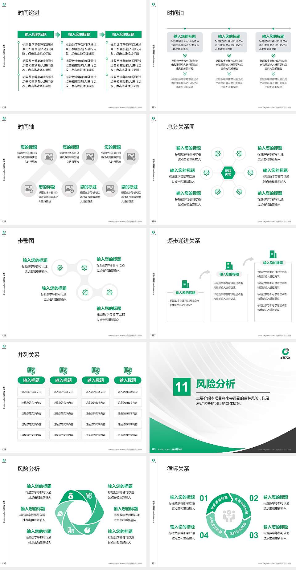保险职业学院专用全国大学生互联网+创新创业大赛计划书/路演/网评PPT模板4:3格式幻灯片预览图14