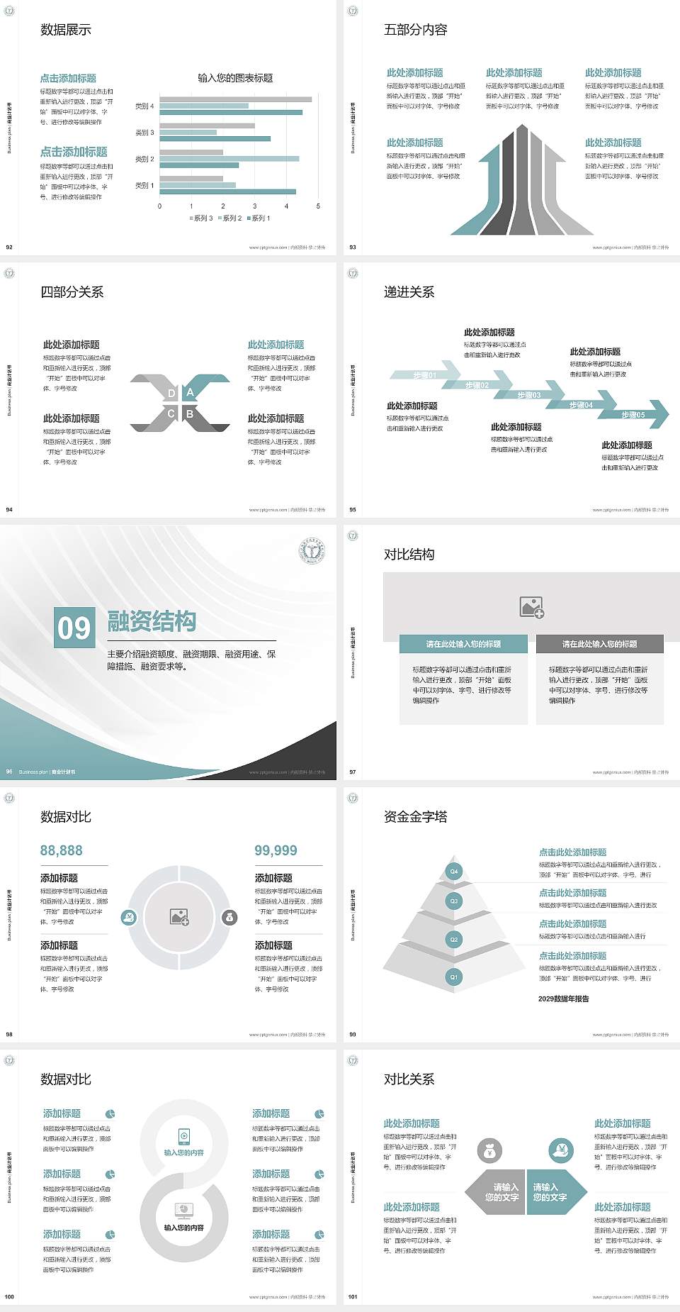 江西医学高等专科学校专用全国大学生互联网+创新创业大赛计划书/路演/网评PPT模板4:3格式幻灯片预览图11