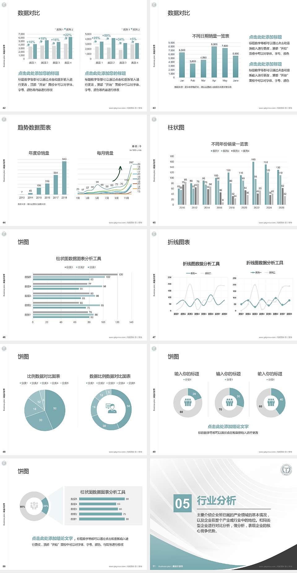 江西医学高等专科学校专用全国大学生互联网+创新创业大赛计划书/路演/网评PPT模板4:3格式幻灯片预览图6
