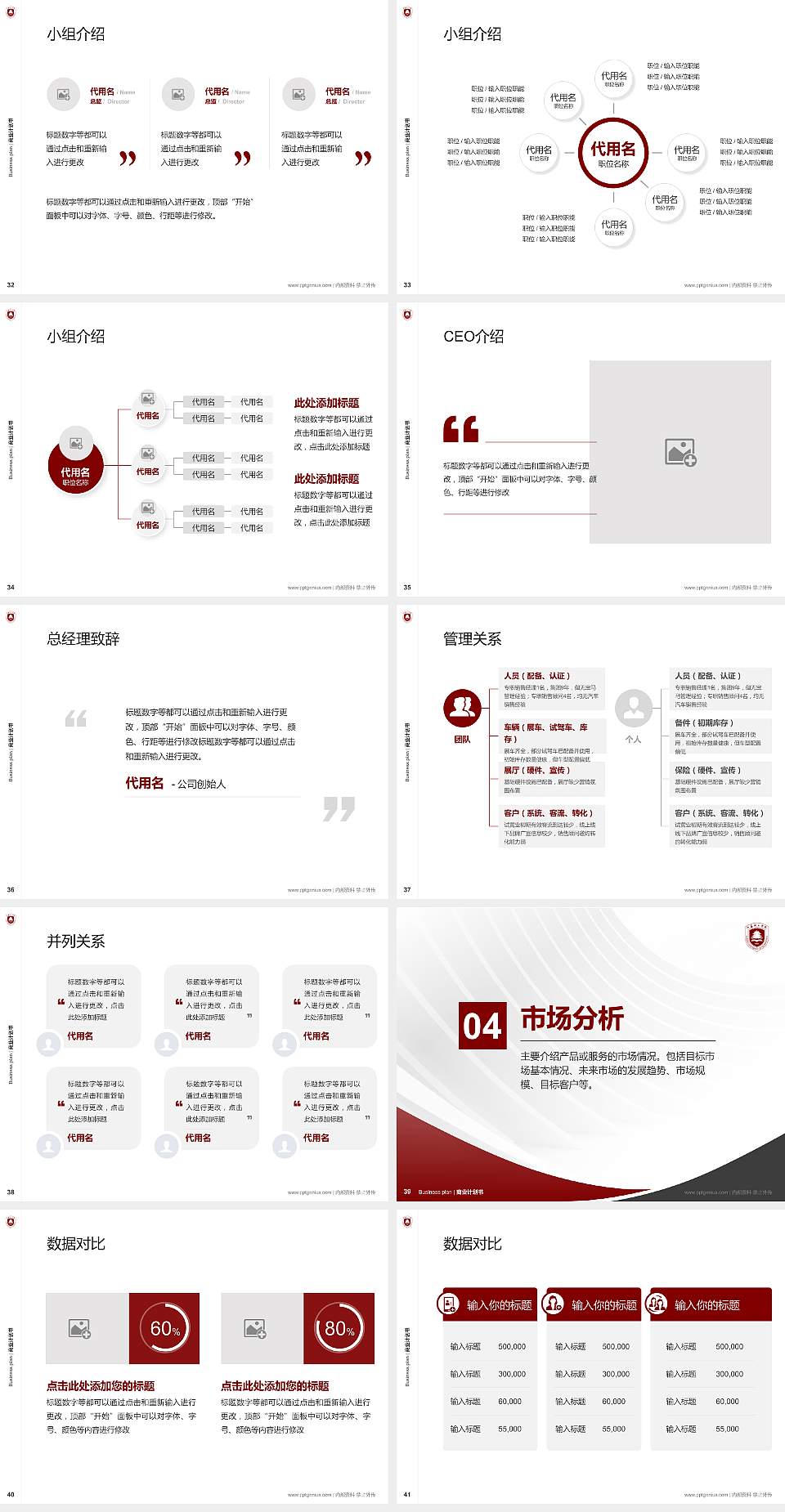 江苏理工学院专用全国大学生互联网+创新创业大赛计划书/路演/网评PPT模板4:3格式幻灯片预览图5