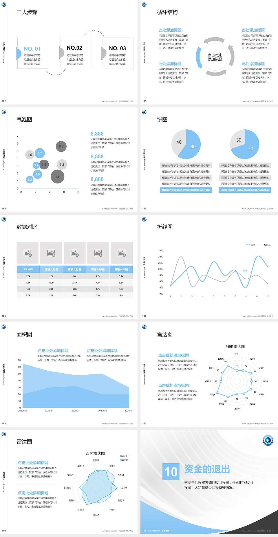 北海职业学院专用全国大学生互联网+创新创业大赛计划书/路演/网评PPT模板4:3格式幻灯片预览图12