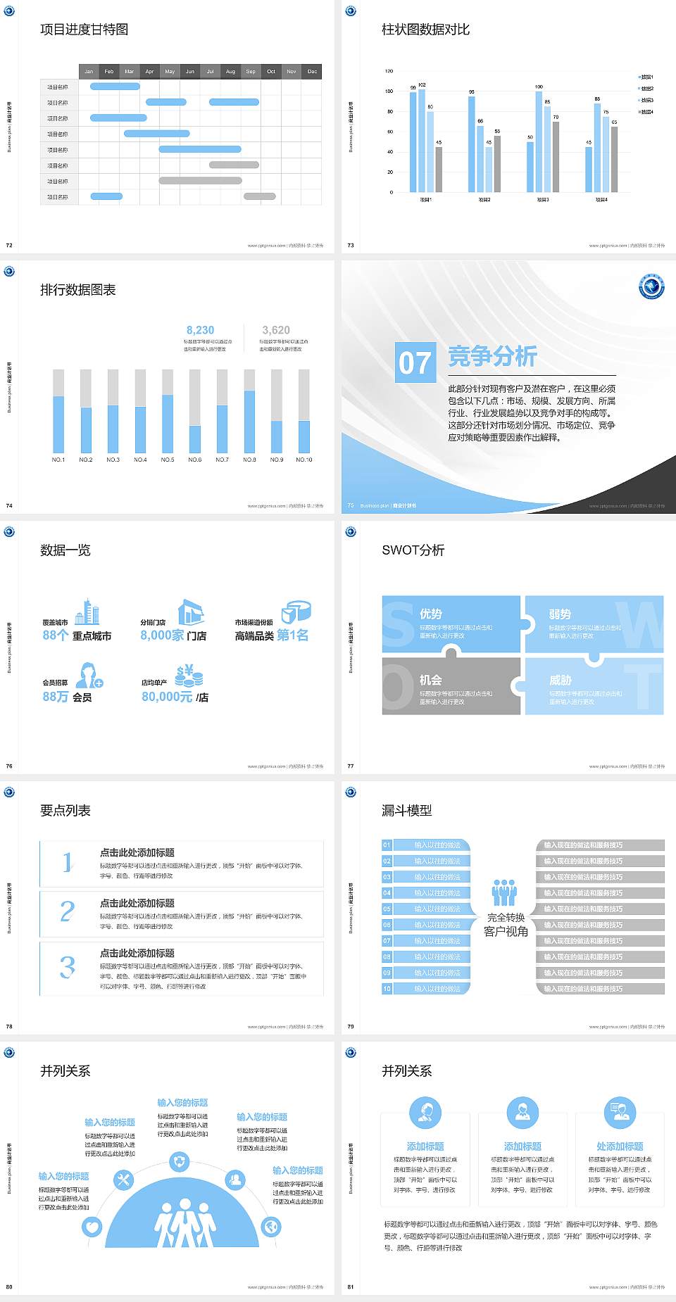 北海职业学院专用全国大学生互联网+创新创业大赛计划书/路演/网评PPT模板4:3格式幻灯片预览图9