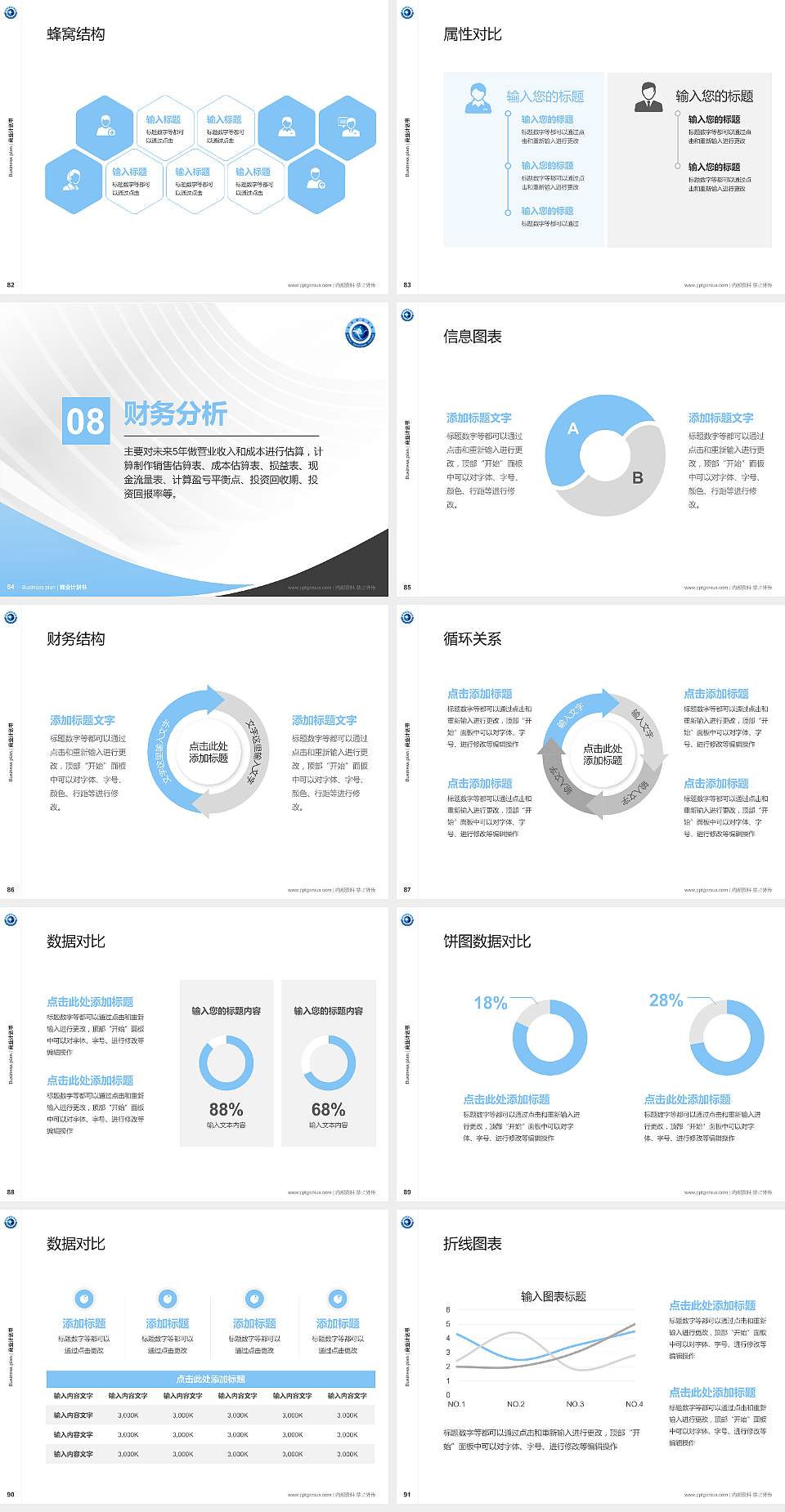 北海职业学院专用全国大学生互联网+创新创业大赛计划书/路演/网评PPT模板4:3格式幻灯片预览图10