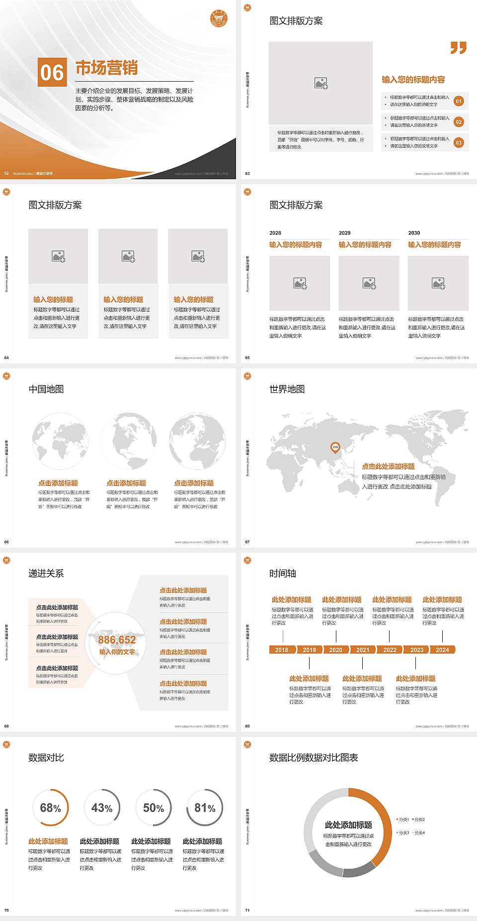 阳光学院专用全国大学生互联网+创新创业大赛计划书/路演/网评PPT模板4:3格式幻灯片预览图8